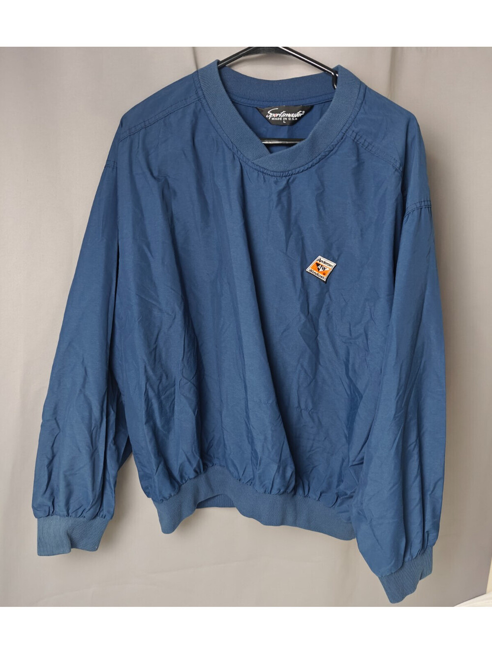Vintage Sportmaster Windbreaker Men's Andersen Windows Size L Made in U.S.A